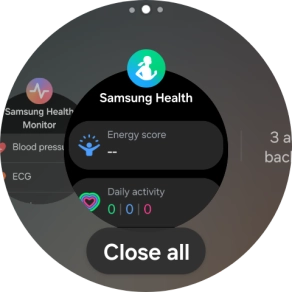 To end one running application, slide your finger upwards on the required application.