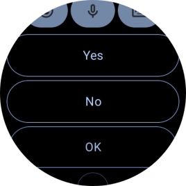 Press the required reply.