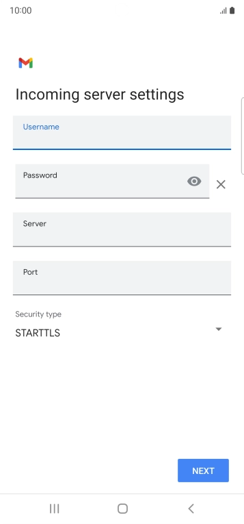 Press the field below 
