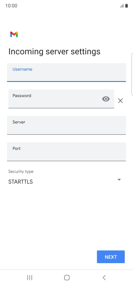 Press the field below 