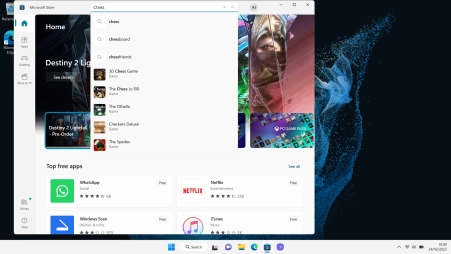 Key in the name or subject of the required app and click the search icon.