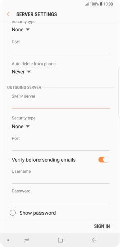 Press the drop down list below 