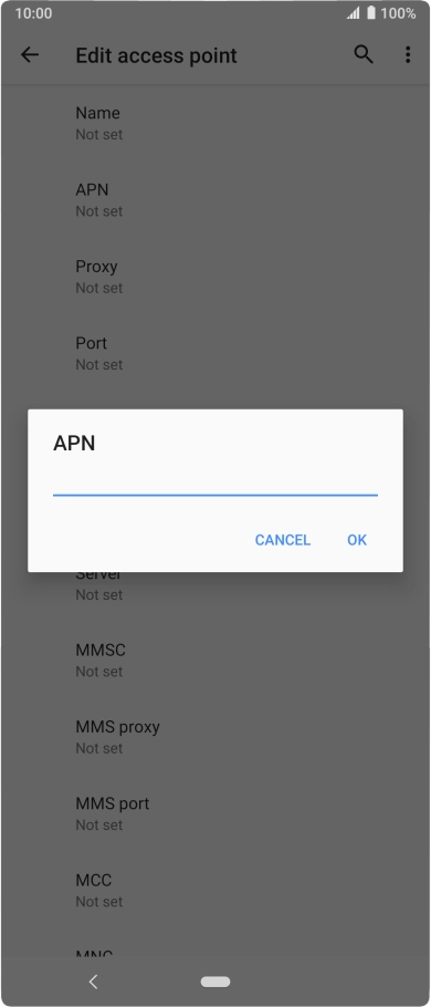 Key in everywhere and press OK.