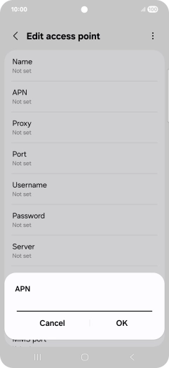 Key in everywhere and press OK.