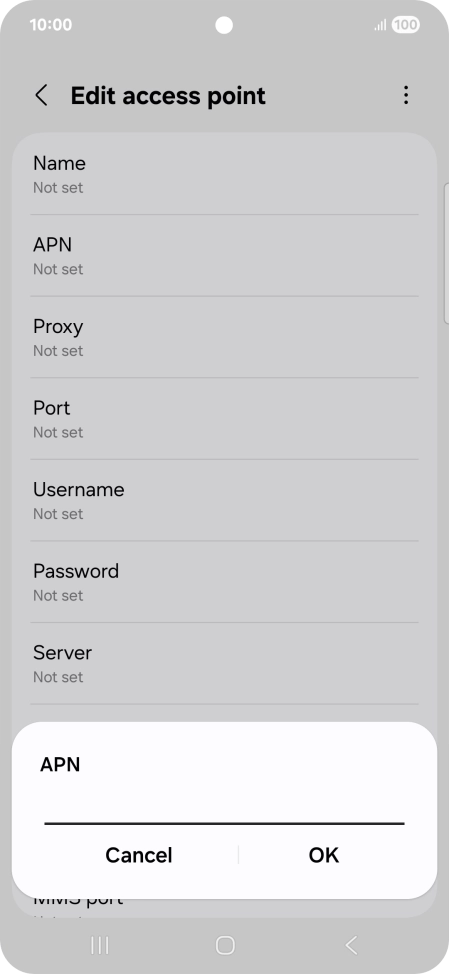 Key in eezone and press OK.
