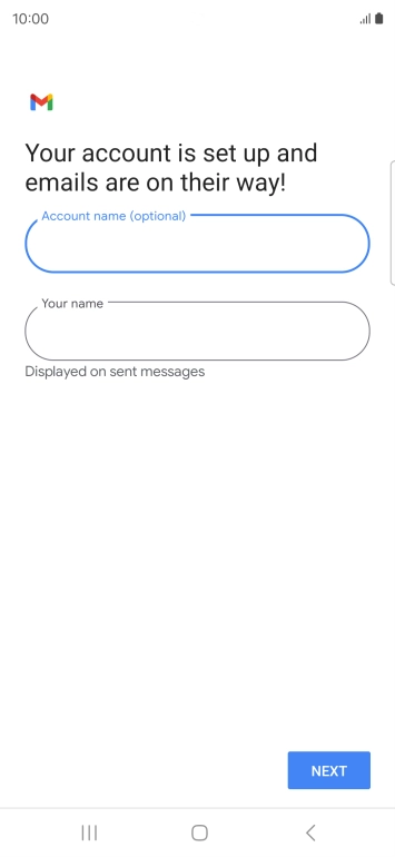Press the field below 