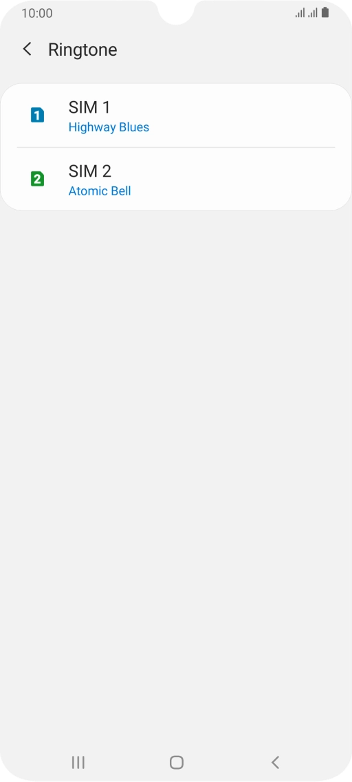 Press the Home key to return to the home screen.