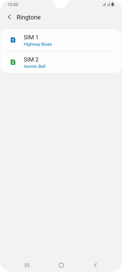 Press the Home key to return to the home screen.