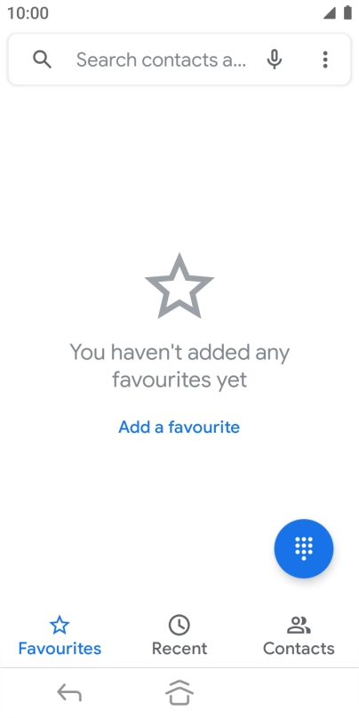Press the menu icon.
