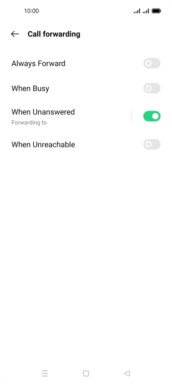 Press the Home key to return to the home screen.