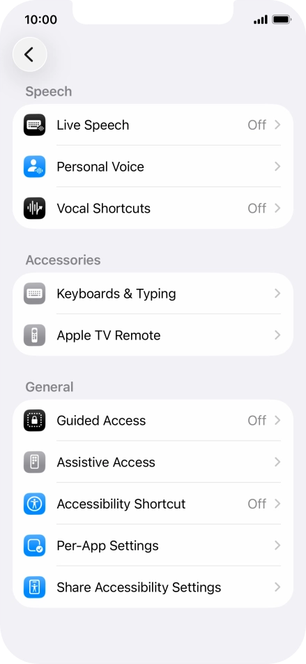 Press the required category below 