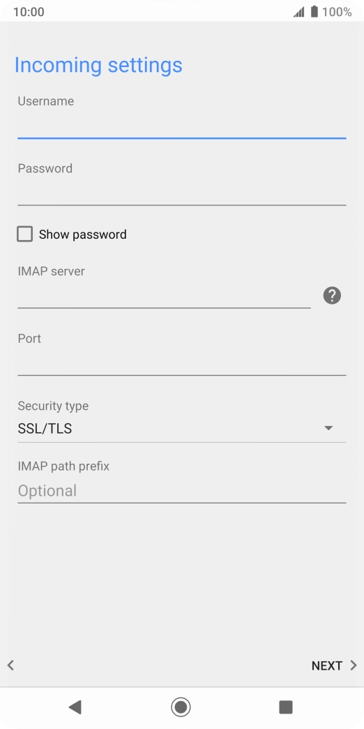 Press the field below 