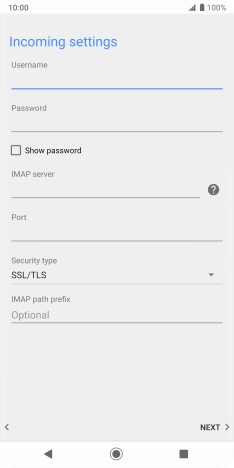 Press the field below 