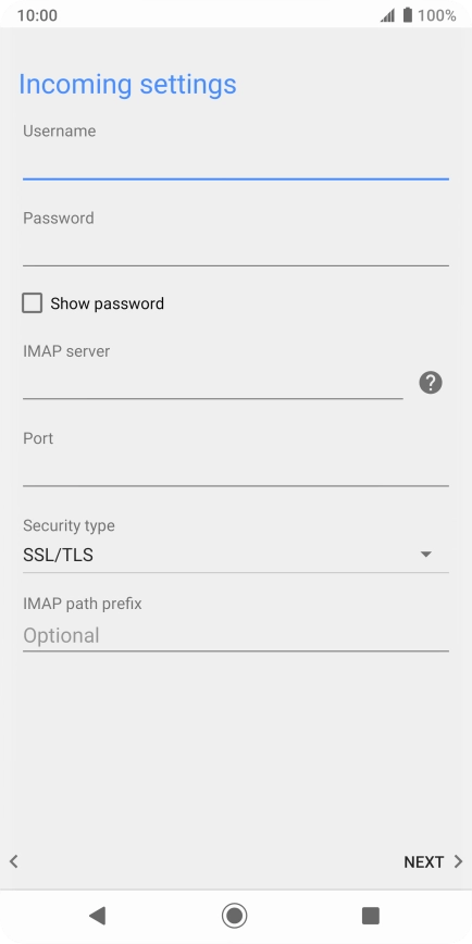 Press the field below 