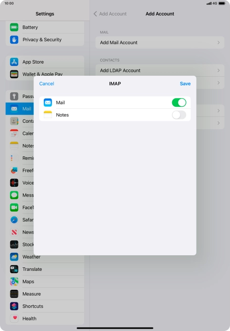 Press Save. Your email account has now been set up. To select more settings for incoming and outgoing server, proceed with the following steps.