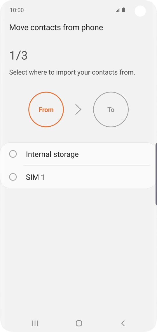 Press the name of the SIM.