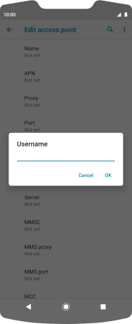 Key in eesecure and press OK.