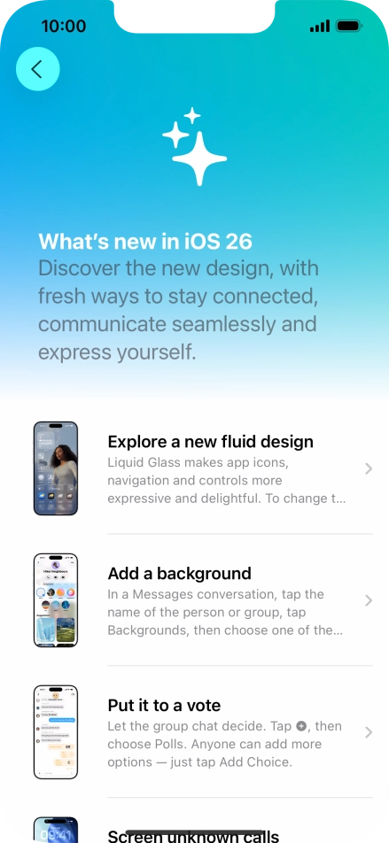 Slide your finger upwards starting from the bottom of the screen to return to the home screen.