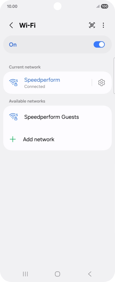 Press the Home key to return to the home screen.