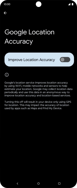 If you press the indicator next to 
