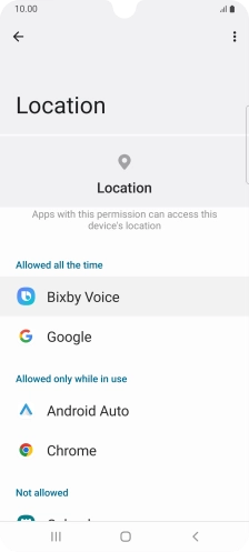 Press the required app.