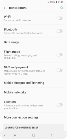 Press Mobile networks.