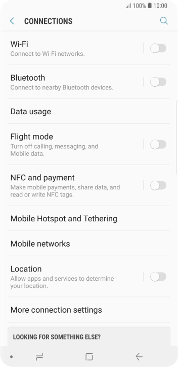 Press Mobile networks.