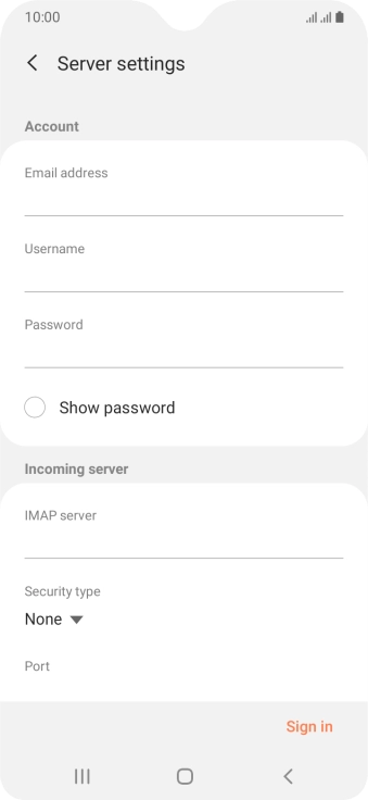 Press the field below 