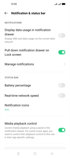 Press Manage notifications.