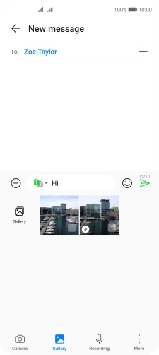 Press Gallery and go to the required folder.