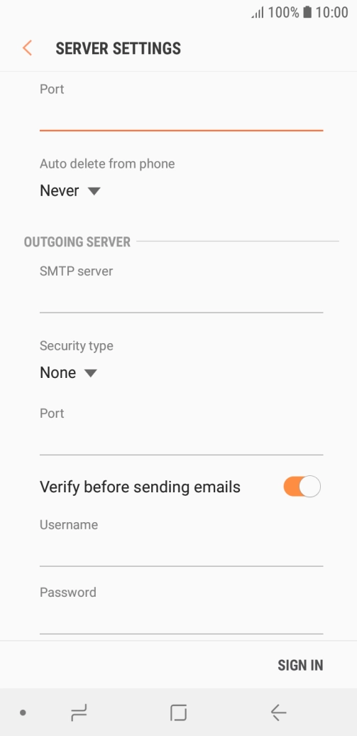 Press the drop down list below 