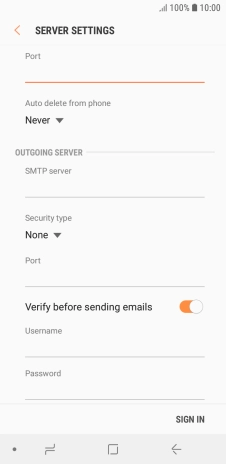 Press the drop down list below 