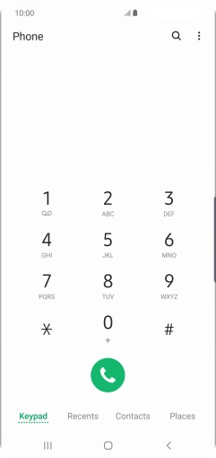 Press the menu icon.