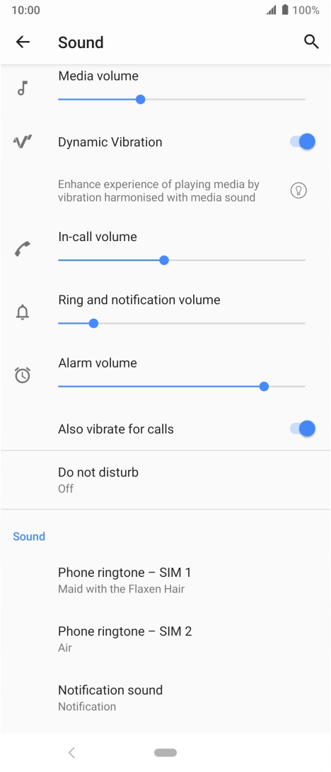 Press the Home key to return to the home screen.