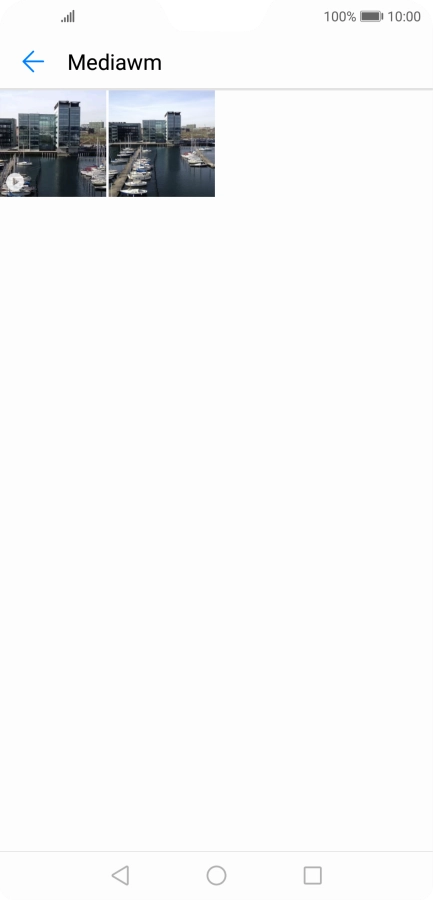 Press and hold the required picture or video clip.