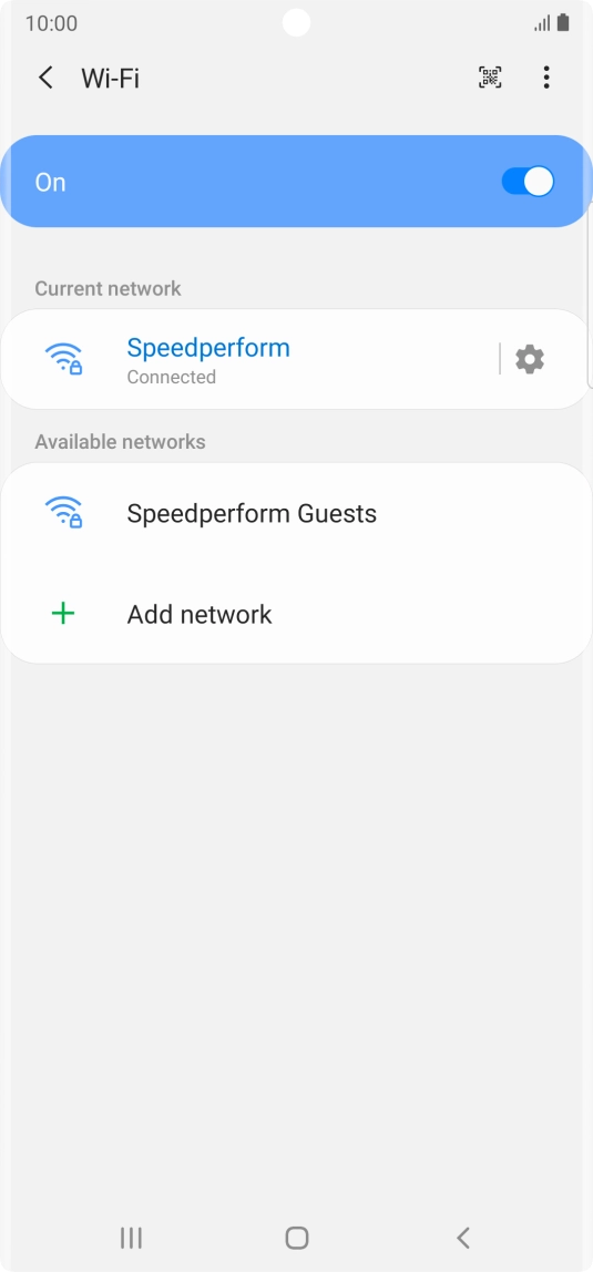 Press the Home key to return to the home screen.