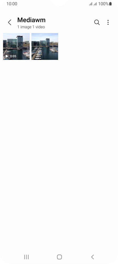 Press and hold any picture or video clip.