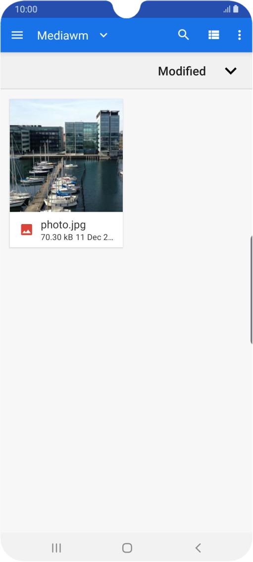 Press the required file.