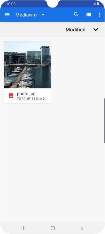 Press the required file.