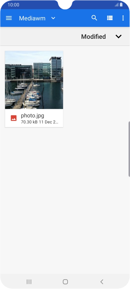 Press the required file.
