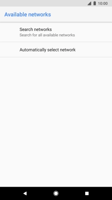 If you want to select a network automatically, press Automatically select network.