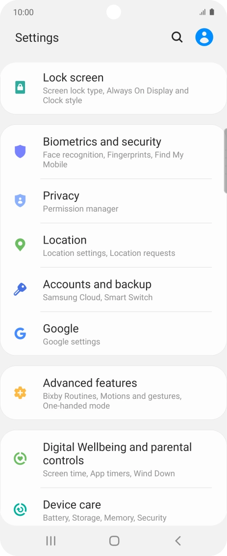 Press Accounts and backup.