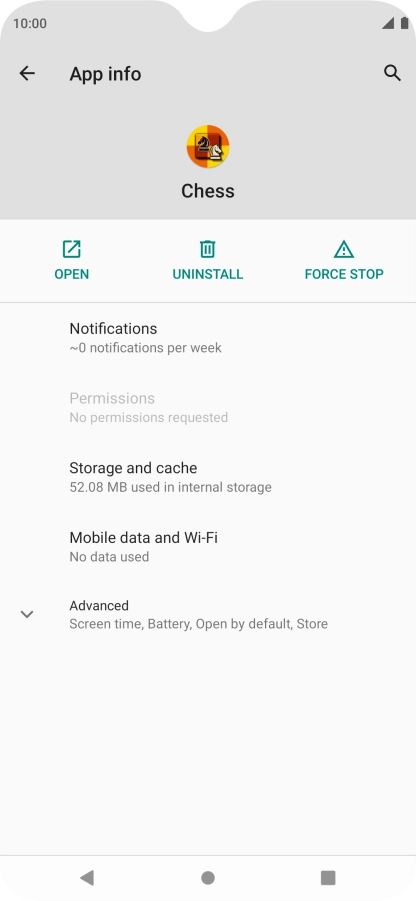 Press Storage and cache.