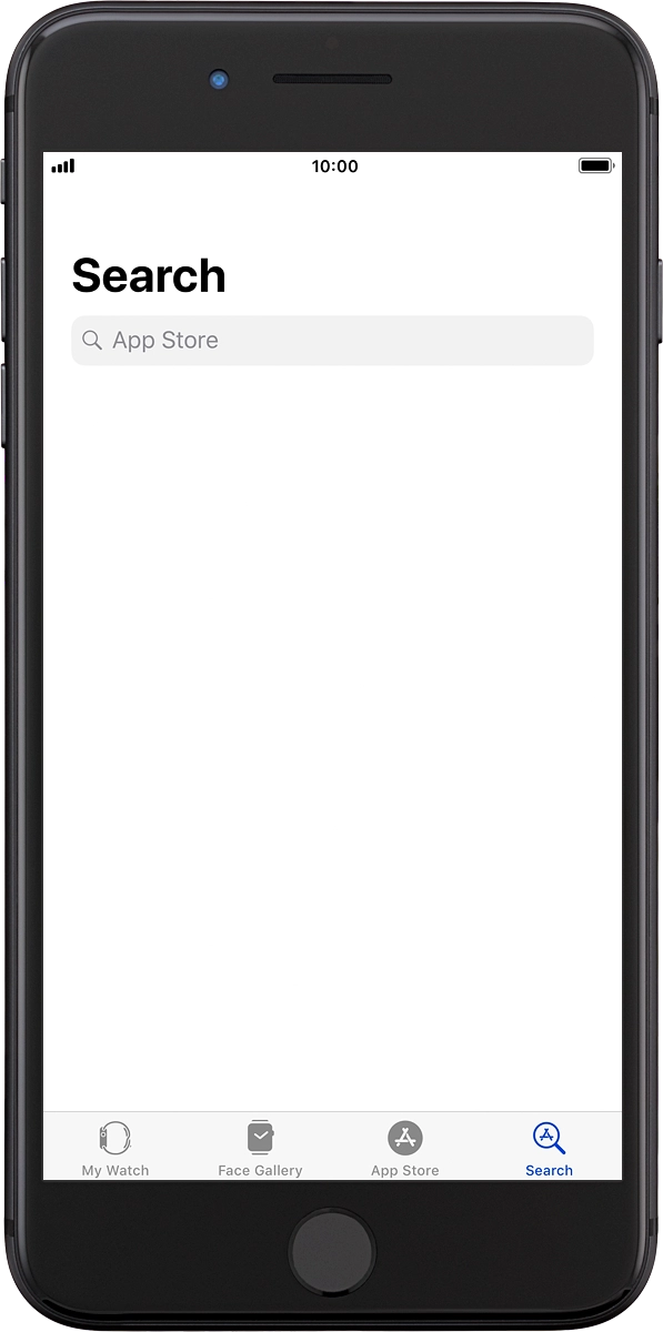 On your phone: Press the search field.