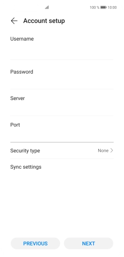 Press Security type.