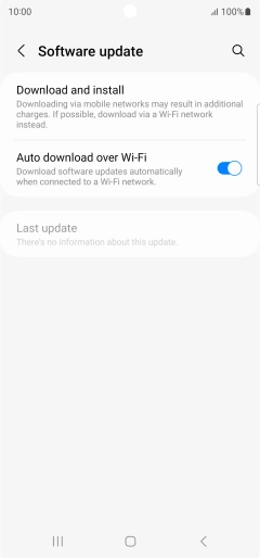 Press Download and install. If a new software version is available, it's displayed. Follow the instructions on the screen to update the phone software.