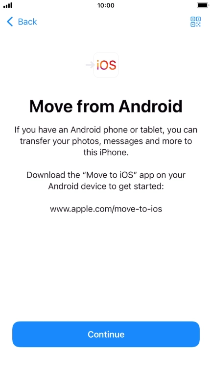 To transfer content to your phone, you need to install the app 