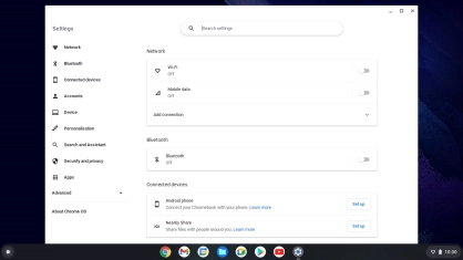 Click About Chrome OS.