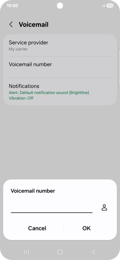 Key in +447953222222 and press OK.