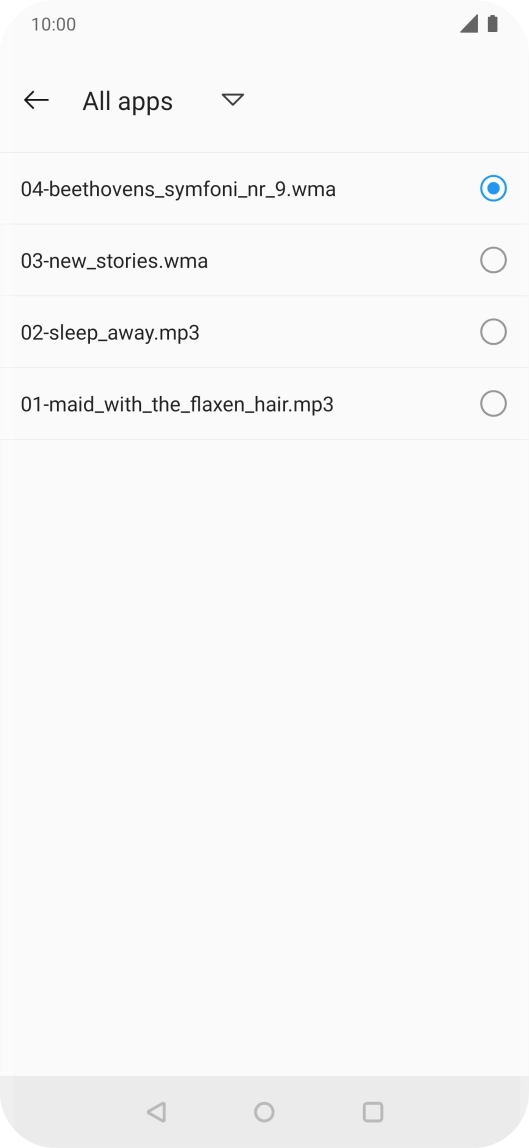Press the Home key to return to the home screen.